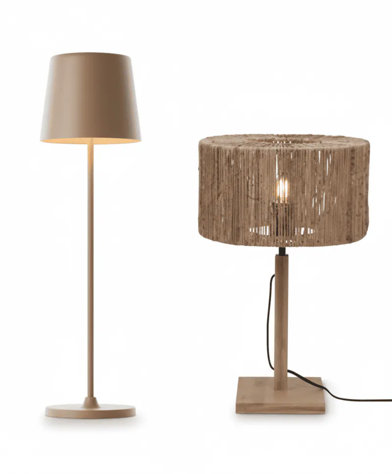 Tafellampen bruin