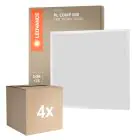Voordeelpak 4x Ledvance LED Paneel Compact Aluminium Wit 33W 3630lm - 840 Koel Wit | 60x60cm